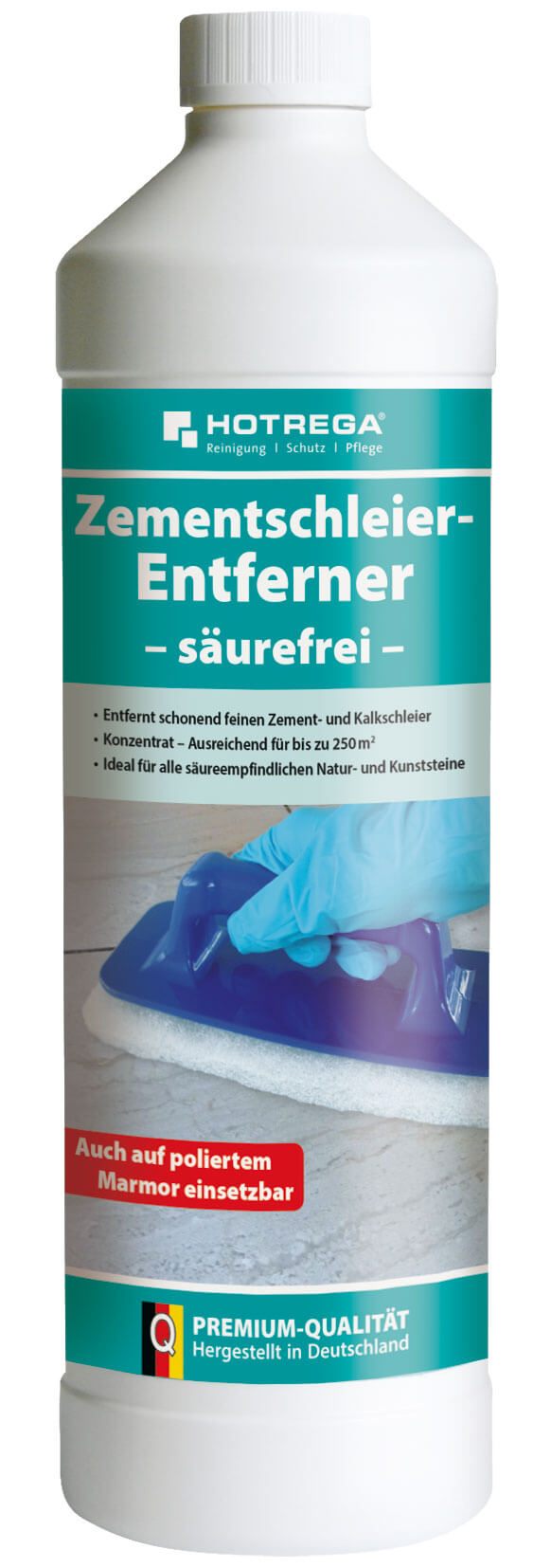 Zementschleier_Entferner_saeurefrei_1Liter Hotrega Zementschleier-Entferner säurefrei 1 Liter Flasche (Konzentrat)