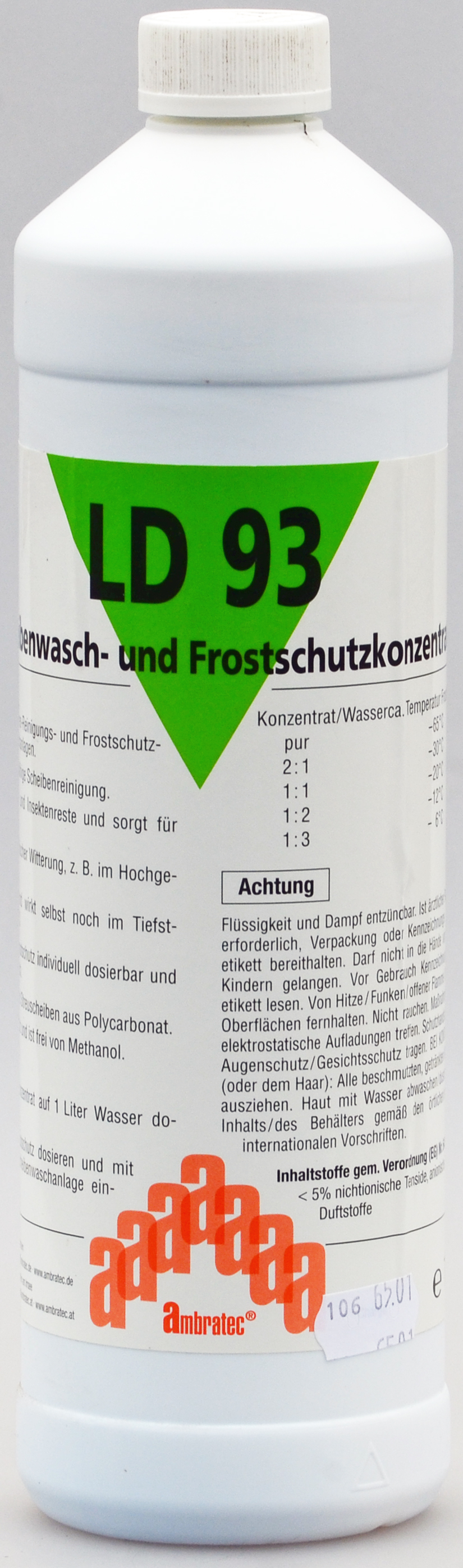 Ambratec LD 93 SCHEIBENWASCH- UND FROSTSCHUTZKONZENTRAT